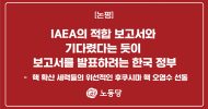 IAEA의 적합 보고서와 기다렸다는 듯이 보고서를 발표하려는 한국 정부