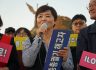 이영주 교사 복직 촉구 기자회견 참석
